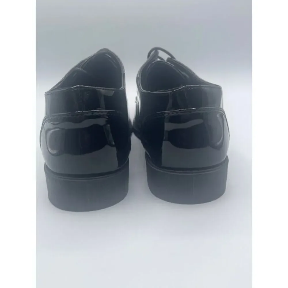 Black Lace Up Patent Dress Shoes Big Kid Size‎ 5